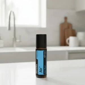 Air Touch doTERRA na białym blacie kuchennym