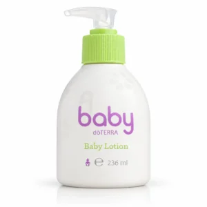 Balsam dla niemowląt doTERRA baby, butelka z pompką 236 ml na białym tle