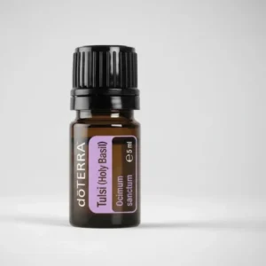 Bazylia Azjatycka (tulsi) doTERRA na szarym tle – ujęcie produktowe