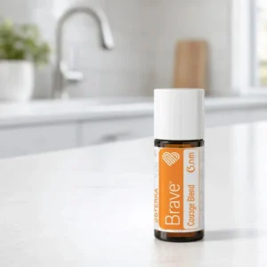 Brave doTERRA obok dyfuzora aromaterapeutycznego doTERRA
