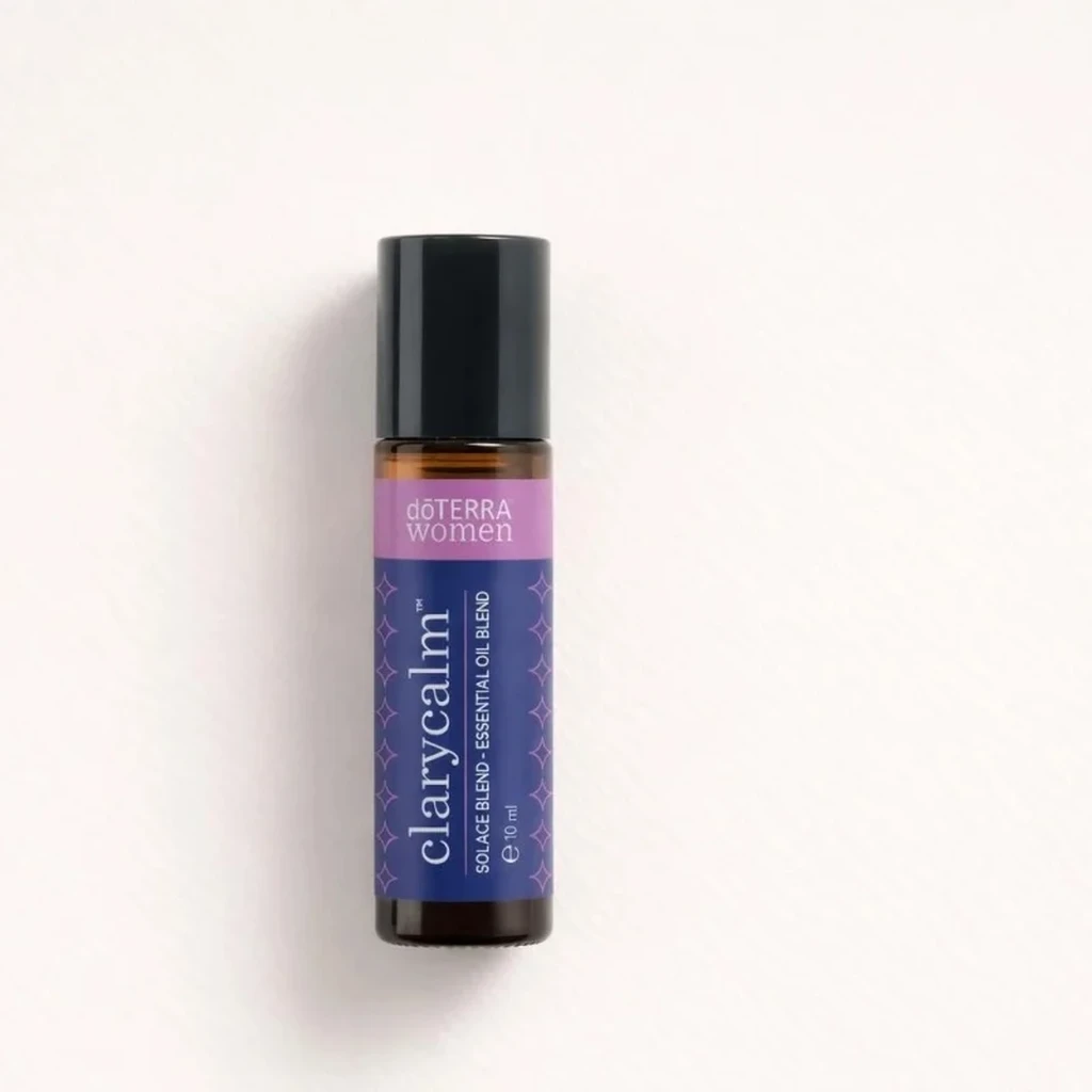 Clarycalm doTERRA na szarym tle – ujęcie produktowe