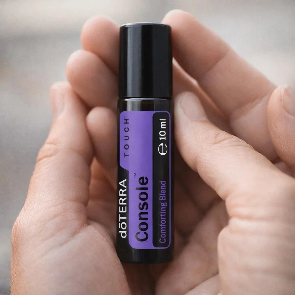 Console Touch doTERRA obok dyfuzora aromaterapeutycznego doTERRA
