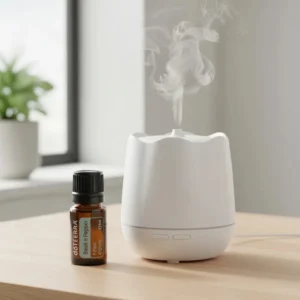Czarny Pieprz doTERRA obok dyfuzora aromaterapeutycznego doTERRA