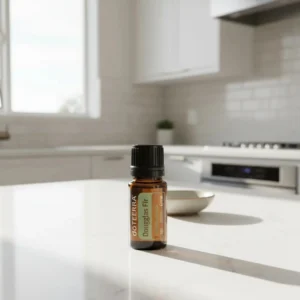 Daglezja doTERRA obok dyfuzora aromaterapeutycznego doTERRA