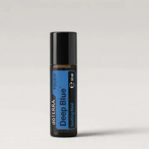 Deep Blue Touch doTERRA na szarym tle – ujęcie produktowe