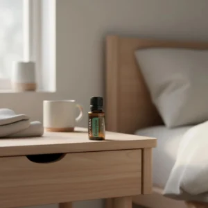 Eukaliptus doTERRA obok dyfuzora aromaterapeutycznego doTERRA