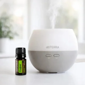 Forgive doTERRA na białym blacie kuchennym