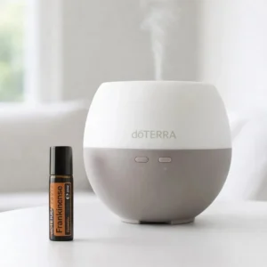 Frankincense Touch doTERRA na białym blacie kuchennym