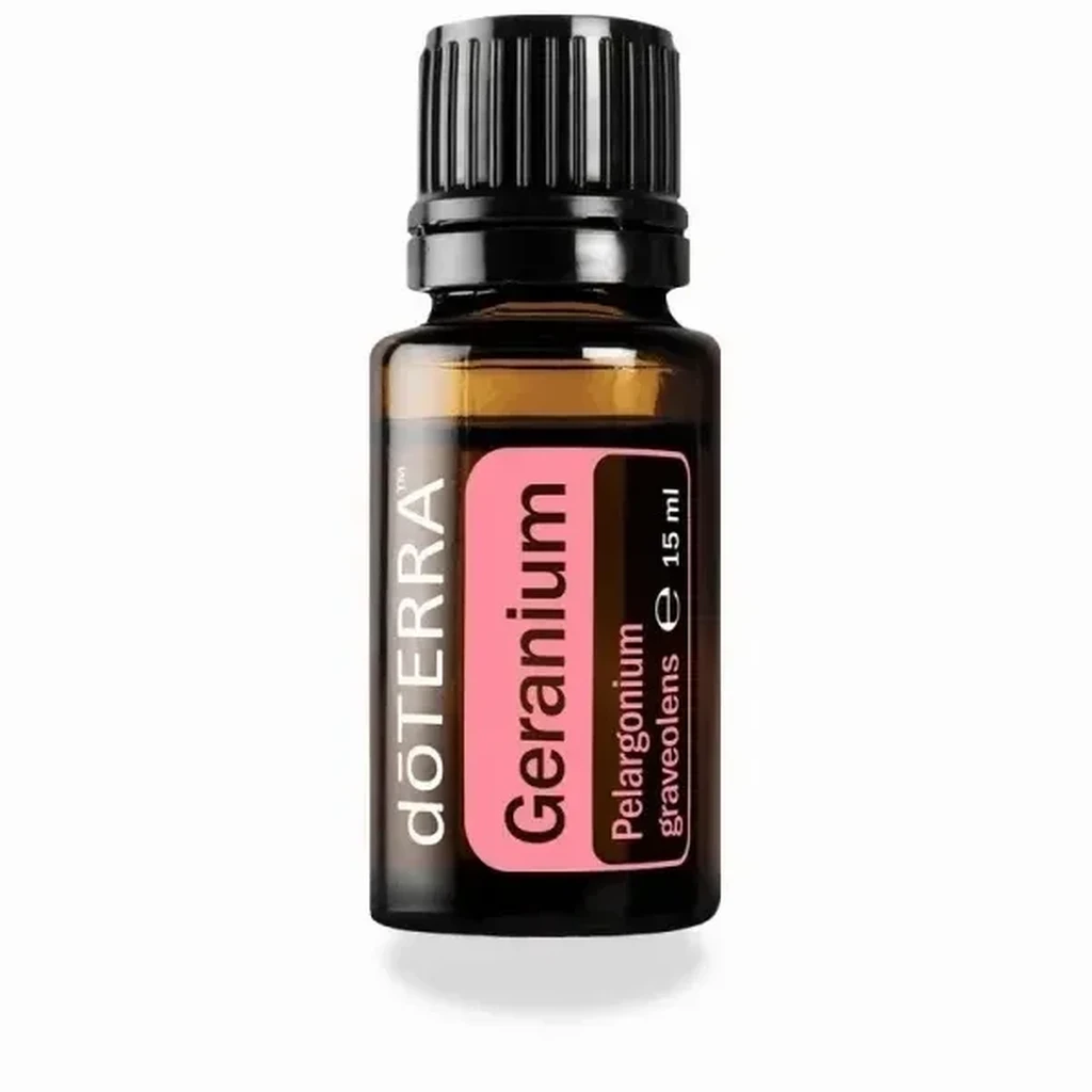 Geranium doTERRA – olejek eteryczny 15ml na białym tle
