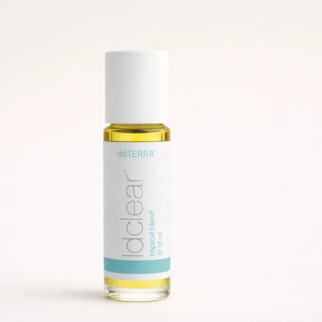 Hd Clear doTERRA na szarym tle – ujęcie produktowe