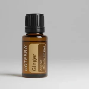 Imbir doTERRA na szarym tle – ujęcie produktowe