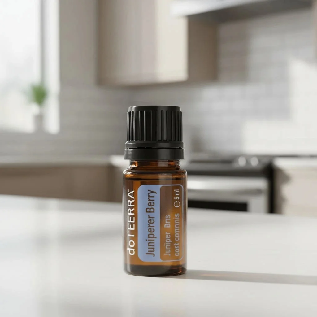 Jałowiec doTERRA obok dyfuzora aromaterapeutycznego doTERRA