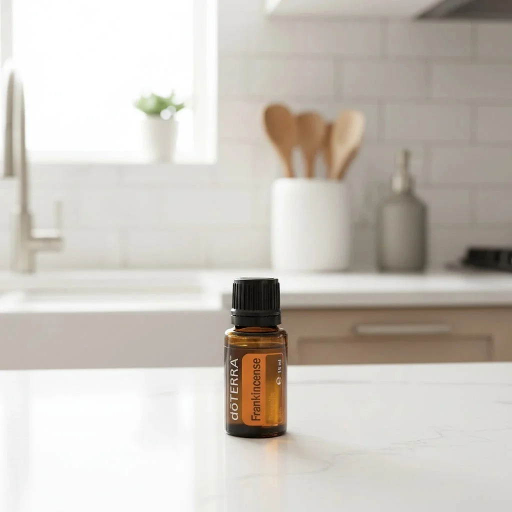 Dłonie trzymające Kadzidło doTERRA – aplikacja olejku