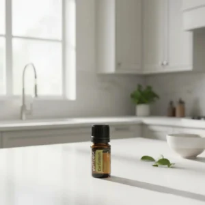 Kardamon doTERRA obok dyfuzora aromaterapeutycznego doTERRA