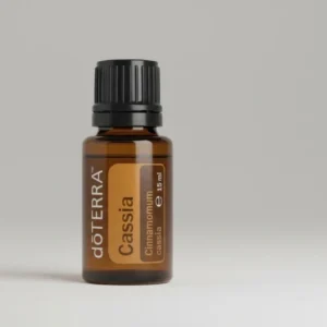 Kasja doTERRA na szarym tle – ujęcie produktowe