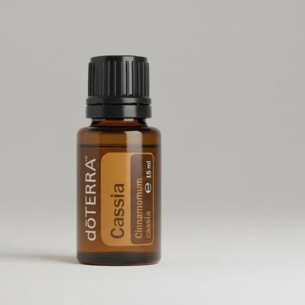Kasja doTERRA na szarym tle – ujęcie produktowe