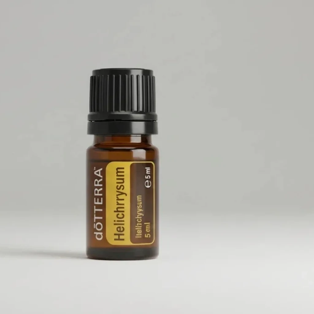 Kocanka Włoska doTERRA na szarym tle – ujęcie produktowe