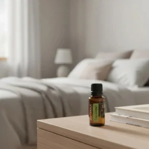 Kolendra (nasiona) doTERRA obok dyfuzora aromaterapeutycznego doTERRA