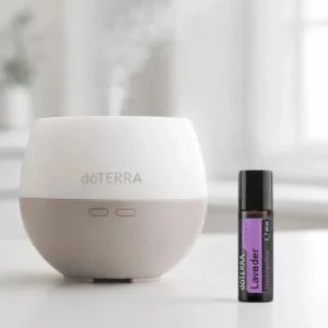 Lawenda Touch doTERRA na białym blacie kuchennym