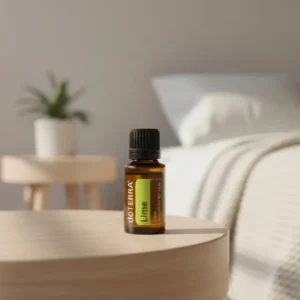 Limonka doTERRA obok dyfuzora aromaterapeutycznego doTERRA