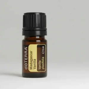 Madagaskarska Wanilia doTERRA na szarym tle – ujęcie produktowe
