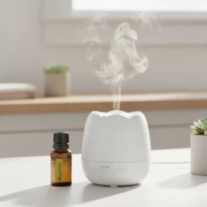 Majeranek doTERRA obok dyfuzora aromaterapeutycznego doTERRA