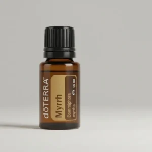 Mirra doTERRA na szarym tle – ujęcie produktowe