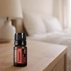 Passion doTERRA obok dyfuzora aromaterapeutycznego doTERRA