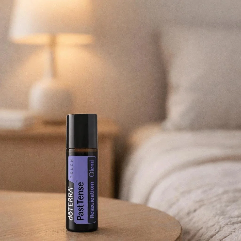 Pasttense doTERRA obok dyfuzora aromaterapeutycznego doTERRA