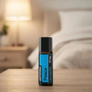 Peace Touch doTERRA obok dyfuzora aromaterapeutycznego doTERRA