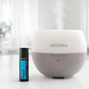 Peace Touch doTERRA na białym blacie kuchennym