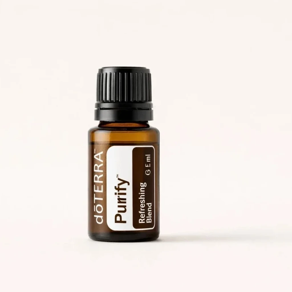 Purify doTERRA na szarym tle – ujęcie produktowe