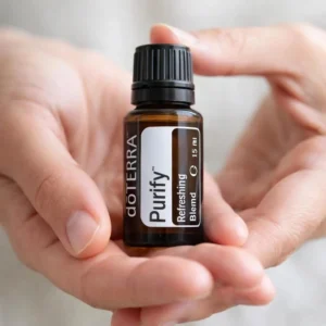 Purify doTERRA obok dyfuzora aromaterapeutycznego doTERRA