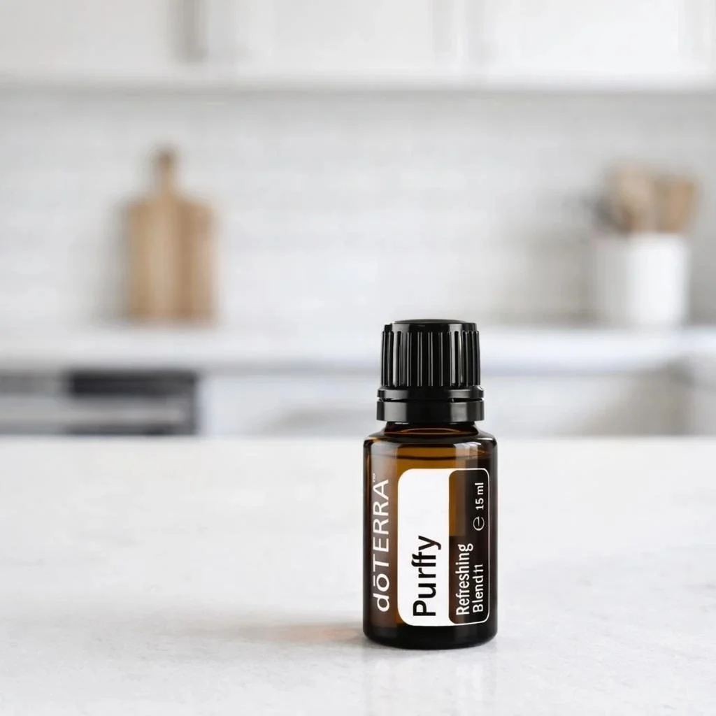 Purify doTERRA na białym blacie kuchennym