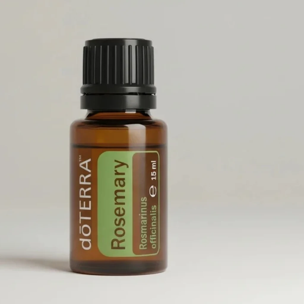 Rozmaryn doTERRA na szarym tle – ujęcie produktowe