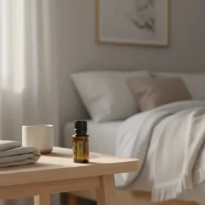 Seler (nasiona) doTERRA obok dyfuzora aromaterapeutycznego doTERRA