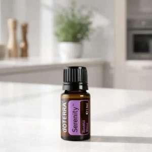 Serenity doTERRA obok dyfuzora aromaterapeutycznego doTERRA