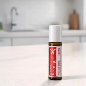 Stronger doTERRA na białym blacie kuchennym
