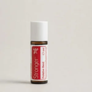 Stronger doTERRA na szarym tle – ujęcie produktowe
