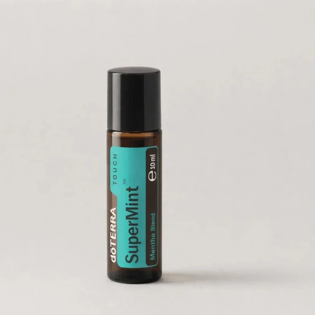 Supermint Touch doTERRA na szarym tle – ujęcie produktowe