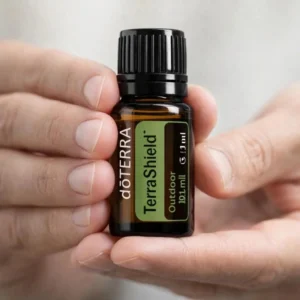 Terrashield doTERRA obok dyfuzora aromaterapeutycznego doTERRA