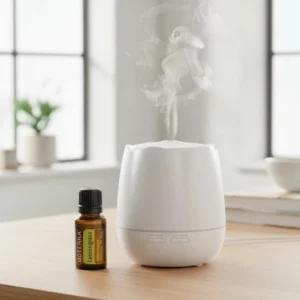 Trawa Cytrynowa doTERRA obok dyfuzora aromaterapeutycznego doTERRA