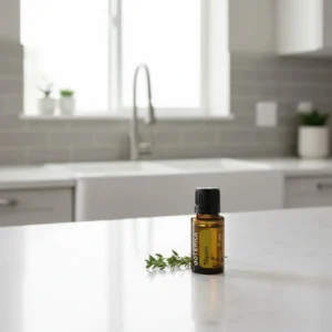 Tymianek doTERRA obok dyfuzora aromaterapeutycznego doTERRA