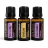 Zestaw Na Sen: Lawenda, Wetiweria, Serenity - Olejki doTERRA – olejek eteryczny 15ml na białym tle