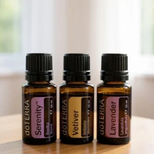 Zestaw Na Sen: Lawenda, Wetiweria, Serenity - Olejki doTERRA – zestaw olejków na wieczorny relaks