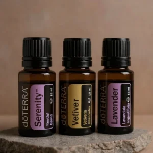 Zestaw Na Sen: Lawenda, Wetiweria, Serenity - Olejki doTERRA – zestaw olejków eterycznych w naturze